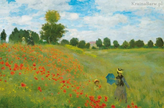 Plakat 00677 Łąka  maki by Claude Monet