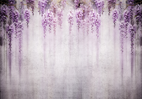 Fototapeta 14871 Kwiaty wisterii - AI