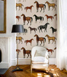 Tapeta Artystyczna Horses Beige